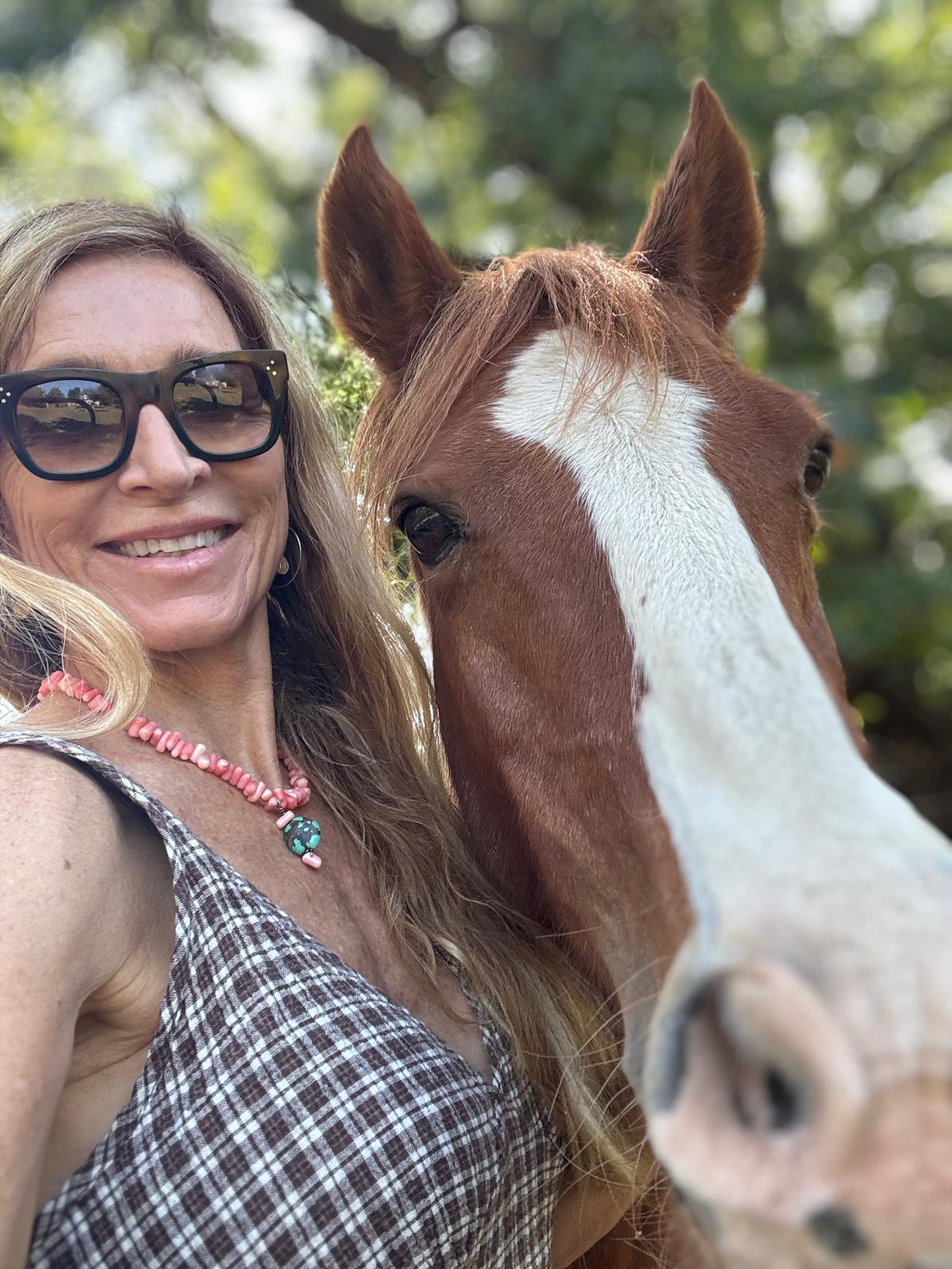Sheri with a horse